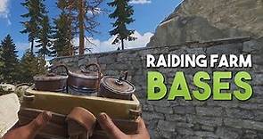 RUST: SATCHEL RAIDING CLAN FARM BASES! - Rust SOLO Survival Gameplay