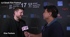 Elias Toufexis arrives at Los Angeles Greek Film Festival