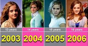 Emma Watson from 1999 to 2023 evolution