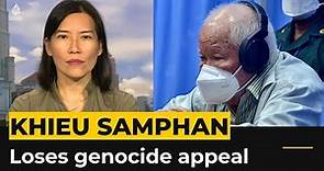 Former Khmer Rouge leader Khieu Samphan loses genocide appeal
