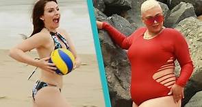 Women Try Amazon Swimsuits At The Beach