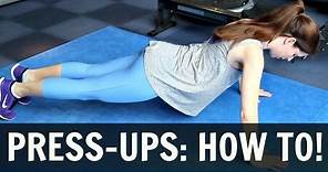 HOW TO DO A PRESS-UP | BEGINNERS