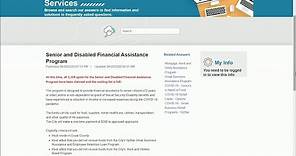 All 3,300 spots for Senior and Disabled Financial Assistance Program claimed