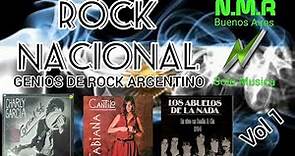 "GENIOS DEL ROCK ARGENTINO" VOL 1 ( CHARLY GARCIA, FABIANA CANTILO, LOS ABUELOS) MUSICA N.M.R BS AS