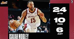 Isaiah Mobley Recorded a Strong 24 PTS and 10 REB Double-Double During the Cleveland Charge's Win Over the Windy City Bulls!