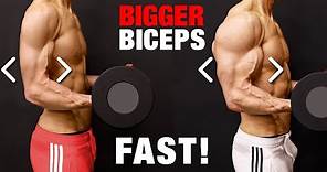 How to Get Bigger Biceps Fast (JUST DO THIS!)