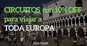 ¡JULIA TOURS SE PONE LA 10! TODO 10% off PARA VIAJAR A EUROPA - CHECK-IN TV