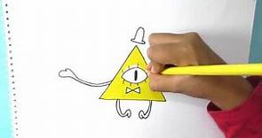 Dibujando y coloreando a Bill Cipher (Gravity Falls) - Drawing and coloring Bill Cipher