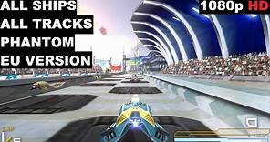 WipEout Pure All Tracks / Circuits Phantom + All Ships EU Version PPSSPP Gameplay
