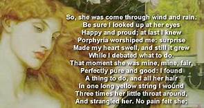 Porphyria's Lover by Robert Browning