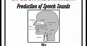 Production of Speech Sounds