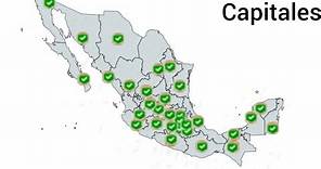 ¡Nombre las 32 capitales de México!