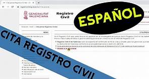 Como pedir cita registro civil, juramento, nacionalidad española, facil y rapido.