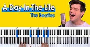 A Day In The Life PIANO CHORDS TUTORIAL