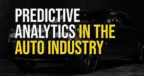 How Predictive Analytics is Shaping The Automotive Industry