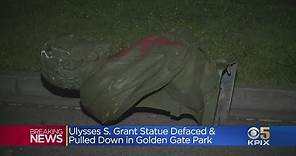 Protesters Topple Statues Of Controversial Figures In Golden Gate Park