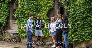 Law at Lincoln College Oxford