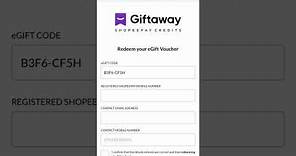 New way to Redeem eGift Card for Shopee
