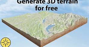 Generate 3D terrain for free without software