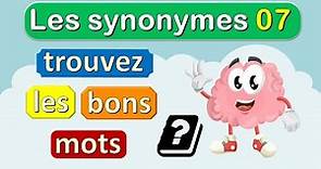 Les synonymes français - Trouver les synonymes des mots en français