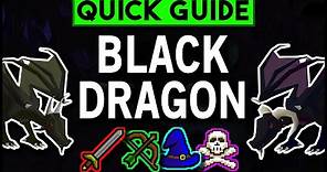 OSRS Black Dragon Slayer Guide + Cannon & Safe Spots - Quick Guide [2022]
