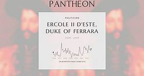 Ercole II d'Este, Duke of Ferrara Biography - Duke of Ferrara, Modena, and Reggio from 1534 to 1559