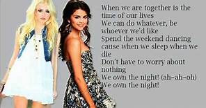 Selena Gomez feat. Pixie Lott - We Own The Night (Lyrics)