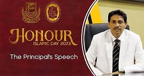 Principal's Speech - Honour '23 - The 43rd Annual Islamic Day of D.S. Senanayake College