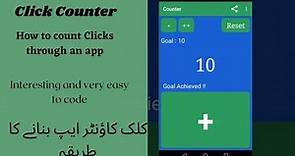 Click Counter App| How to count Clicks using android studio?