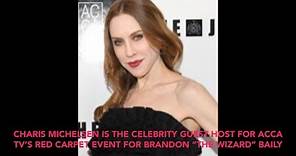 CHARIS MICHELSEN IS THE CELEBRITY HOST FOR ACCA TV'S RED CARPET EVENT FOR BRANDON "THE WIZARD" BAILY