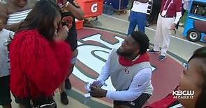 49ers' D. J. Jones Proposes To Girlfriend On Field Before Beating Browns
