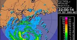 颱風巨爵的雷達圖像 Radar images of Typhoon Koppu