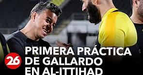 Con la presencia de Benzema y Kanté, Marcelo Gallardo dirigió su primer entrenamiento en Al-Ittihad