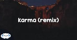 Taylor Swift & Ice Spice - Karma (Remix) (Clean - Lyrics)
