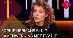 Sophie Hermans ziet samenwerken met Geert Wilders niet zitten | Op1