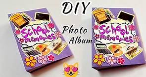 DIY photo album|| How to make photo album for a school project 🏫 scrapbook ideas