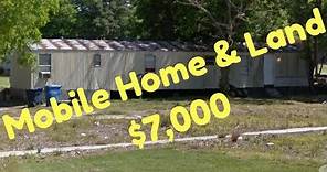 Mobile Home For Sale, Land Included $7K