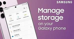 Manage storage space on your Galaxy phone or tablet with the My Files app | Samsung US