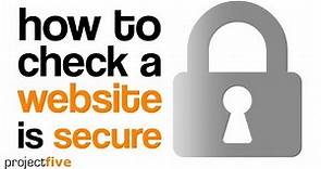 How to check a website is secure