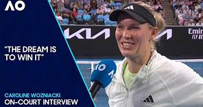 Caroline Wozniacki On-Court Interview | Australian Open 2024 First Round
