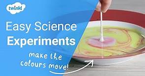 At Home Experiments for Children | Food Colouring Science Experiments | Twinkl