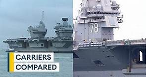 USS Gerald R Ford v HMS Queen Elizabeth: Comparing the US & UK carriers