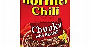 HORMEL Chili Chunky Beef Chili with Beans, No Artificial Ingredients, 15 Oz