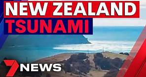 Tsunami waves hit New Zealand's coastline | 7NEWS