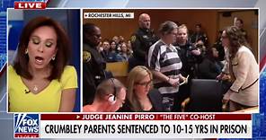Judge Jeanine Pirro agrees with Crumbleys’ sentencing: Parents have an ‘obligation’ to society