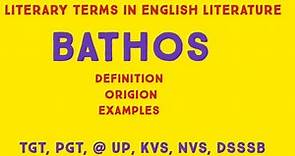 Bathos in English literature/anti climax/bathos literary terms meaning, definition examples