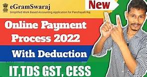 Egramswaraj Online Payment Process With Deduction | Egramswaraj Payment Voucher