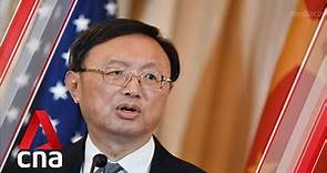 China's top diplomat Yang Jiechi calls for Beijing and Washington to restore relationship