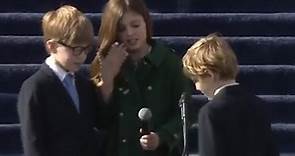 Gov. Sarah Huckabee Sanders children gave the Pledge of Allegiance
