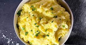 Creamy Garlic Mashed Potatoes with a Ricer